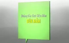 Công thức cho món bún mắm hảo hạng